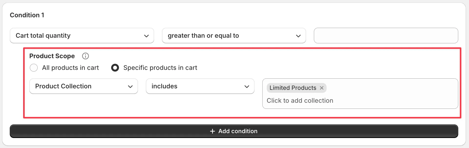 Product Scope - Specific Products
